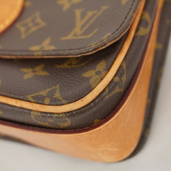 Louis Vuitton Monogram Cartouchiere MM Shoulder Bag M51253 Brown Women's - Picture 7 of 16